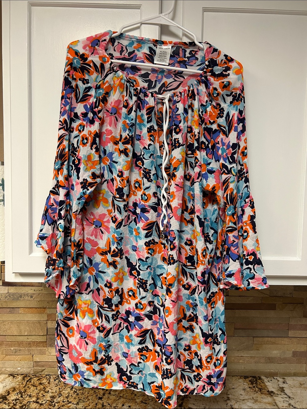 Anne Cole Multicolor Floral Swim Coverup Tunic